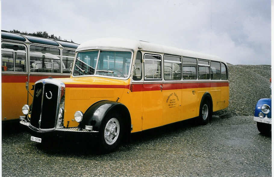 (062'927) - Klin, Mriken - AG 19'799 - Saurer/Tscher (ex Furrer, Schmidrti) am 30. August 2003 in Niederbipp, Saurertreffen