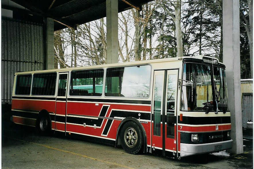 (065'817) - Gander, Chteau-d'Oex - Nr. 7 - Saurer/R&J (ex ASKA Aeschi Nr. 7) am 29. Februar 2004 in Niederscherli