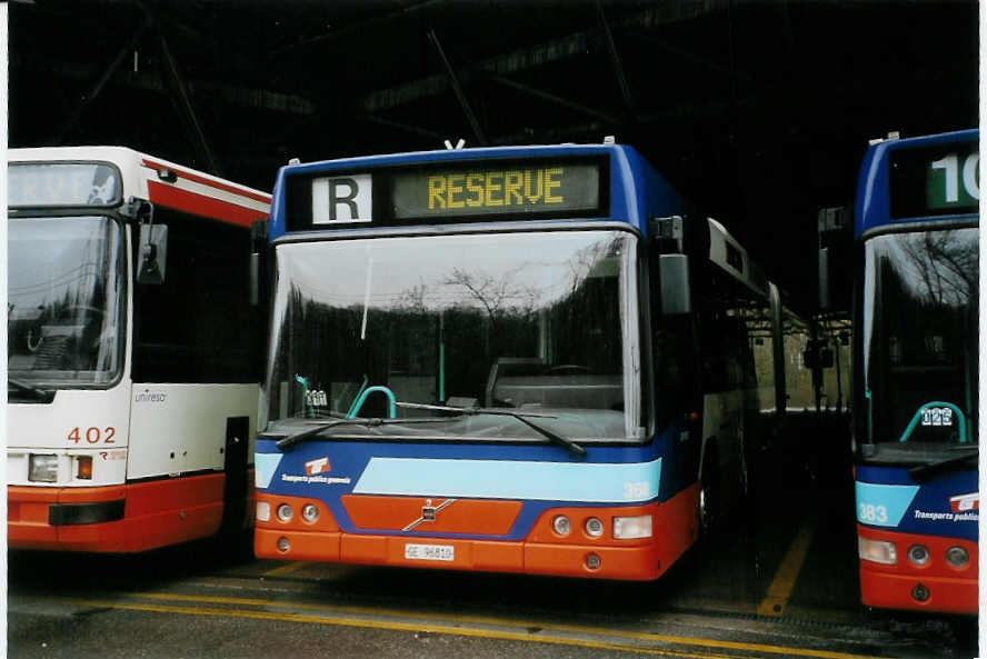 (066'311) - TPG Gen�ve - Nr. 368/GE 96'810 - Volvo am 21. M�rz 2004 in Gen�ve, D�p�t