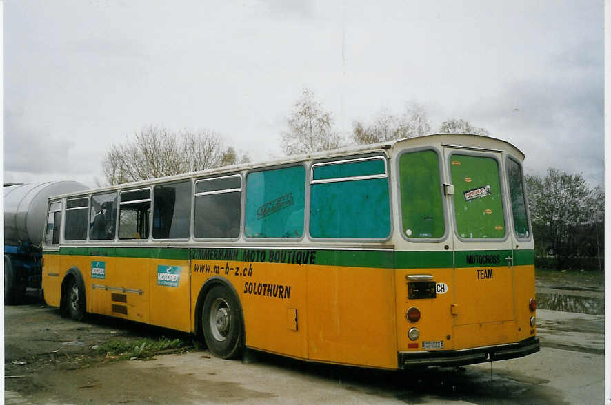 (066'528) - Zimmermann, Solothurn - Nr. 5 - Saurer/R&J (ex Bruderer, Frasnacht; ex Cars Alpin Neff, Arbon Nr. 5) am 19. April 2004 in Lyssach, IKEA