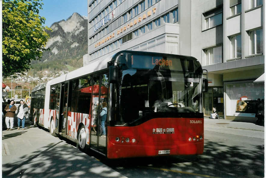 (066'724) - SBC Chur - Nr. 59/GR 155'859 - Solaris am 20. April 2004 beim Bahnhof Chur