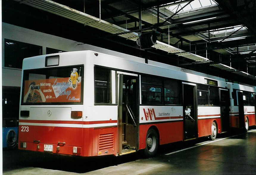 (067'115) - WV Winterthur - Nr. 273/ZH 588'273 - Mercedes am 24. April 2004 in Winterthur, Depot Gr�zefeld