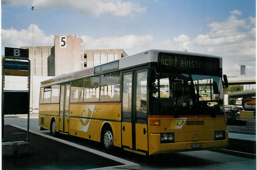 (067'211) - PostAuto Z�rich - Nr. 31/ZH 781'185 - Mercedes (ex P 25'294) am 24. April 2004 in Z�rich, Flughafen