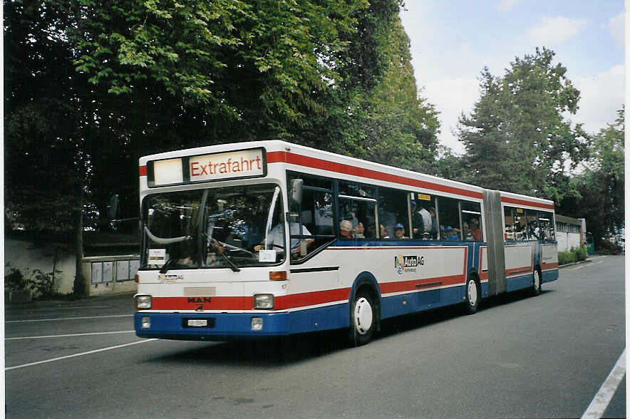 (070'312) - AAGR Rothenburg - Nr. 67/LU 15'043 - MAN am 21. August 2004 in Luzern, Inseli-P