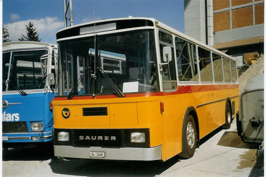 (070'432) - Looser, Elm - GL 3466 - Saurer/T�scher (ex Mattli, Wassen) am 28. August 2004 in Niederbipp, Saurertreffen