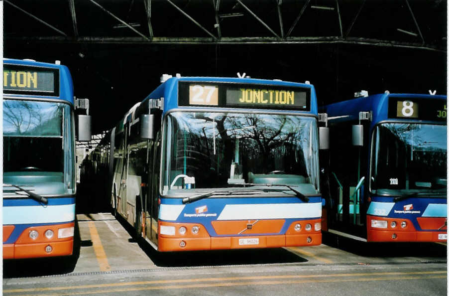 (075'021) - TPG Gen�ve - Nr. 382/GE 96'026 - Volvo am 24. Februar 2005 in Gen�ve, D�p�t