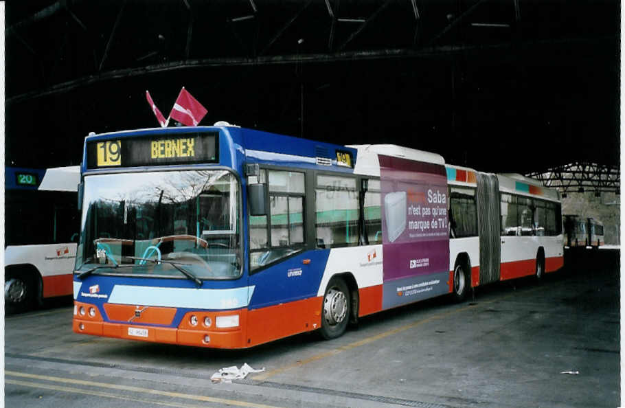 (075'530) - TPG Gen�ve - Nr. 380/GE 96'458 - Volvo am 6. M�rz 2005 in Gen�ve, D�p�t