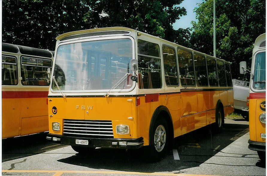 (077'707) - R�egg, R�ti - SG 45'977 - FBW/Gangloff (ex P 24'169) am 18. Juni 2005 in Hinwil, AMP