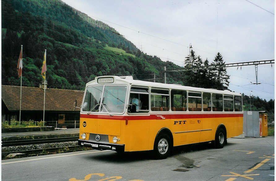 (078'009) - Zimmermann, Niederwangen - BE 24'071 - Saurer/T�scher (ex P 24'632) am 25. Juni 2005 beim Bahnhof Reichenbach