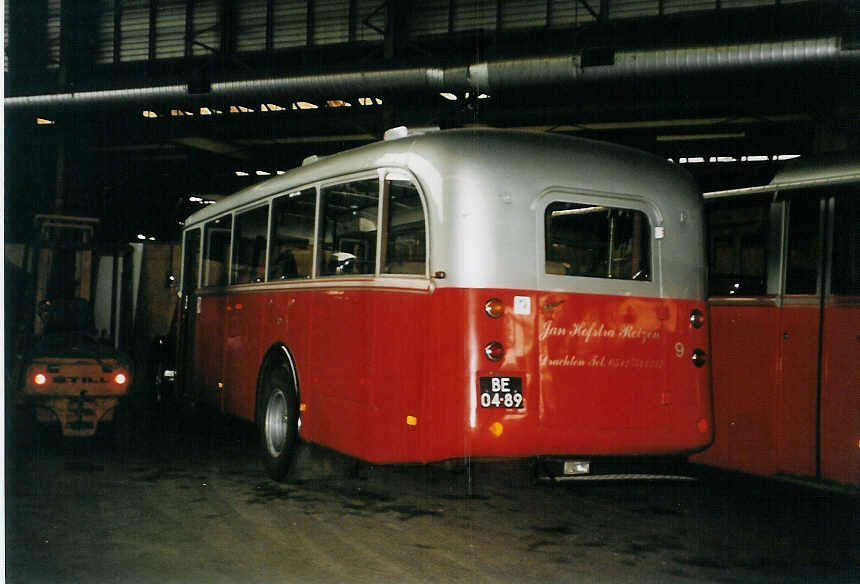 (078'805) - FRAM Drachten - Nr. 9/BE-04-89 - Saurer/R&J (ex Billieux, Martigny; ex Hsler, Rickenbach) am 21. Juli 2005 in Drachten, Autobusmuseum