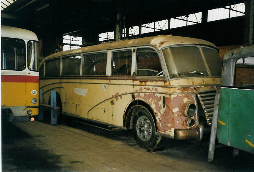 (078'815) - FRAM Drachten - Nr. 15 - Saurer/Lauber (ex Merkus, NL-Nijmegen; ex Berger, Niederurnen; ex Schneider, Ermenswil) am 21. Juli 2005 in Drachten, Autobusmuseum