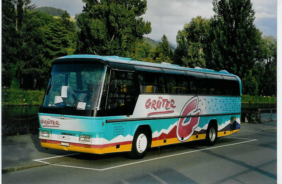 (079'501) - Gr�ter, Hochdorf - LU 15'767 - Neoplan am 13. August 2005 bei der Schiffl�ndte Thun