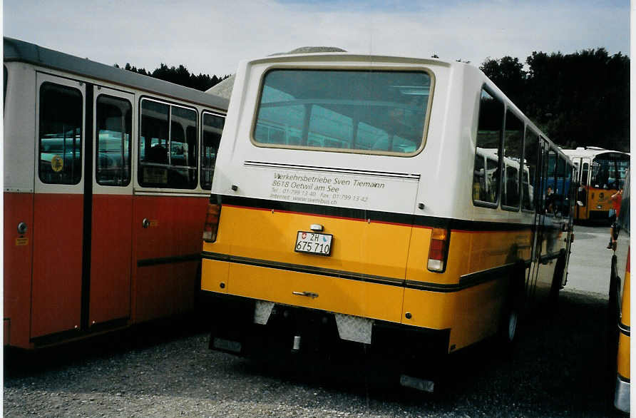 (079'908) - Tiemann, Oetwil - Nr. 10/ZH 675'710 - FBW/Hess (ex AAGU Altdorf Nr. 10) am 27. August 2005 in Niederbipp, Saurertreffen