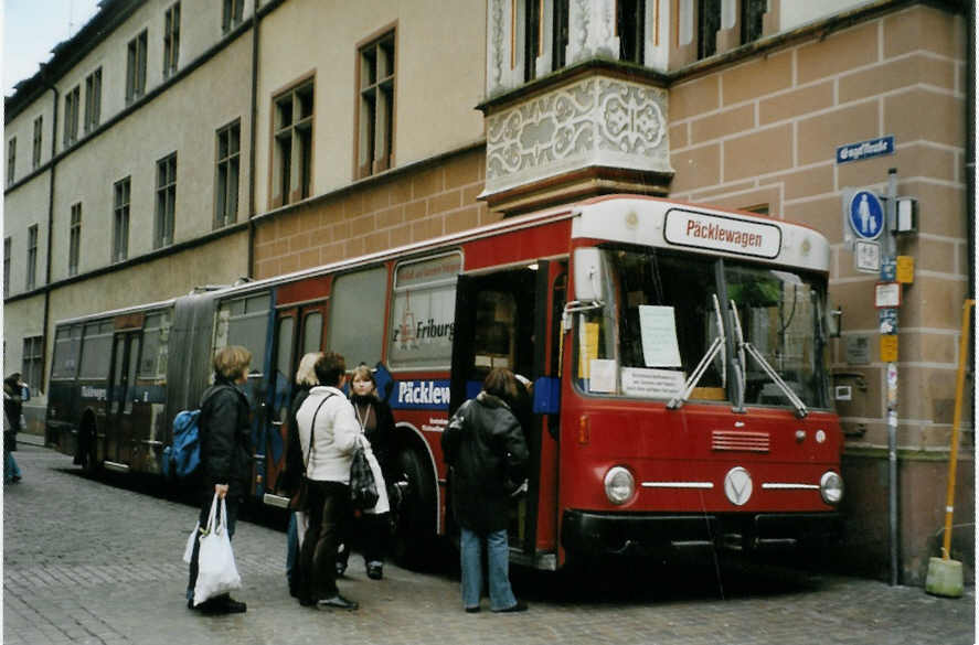 (081'706) - VAG Freiburg - Nr. 347/FR-SW 105 - Vetter P�cklewagen am 3. Dezember 2005 in Freiburg, Engelstrasse