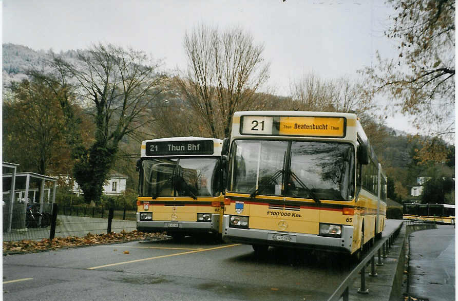 (081'731) - STI Thun - Nr. 65/BE 435'065 - Mercedes am 9. Dezember 2005 bei der Schiffl�ndte Thun