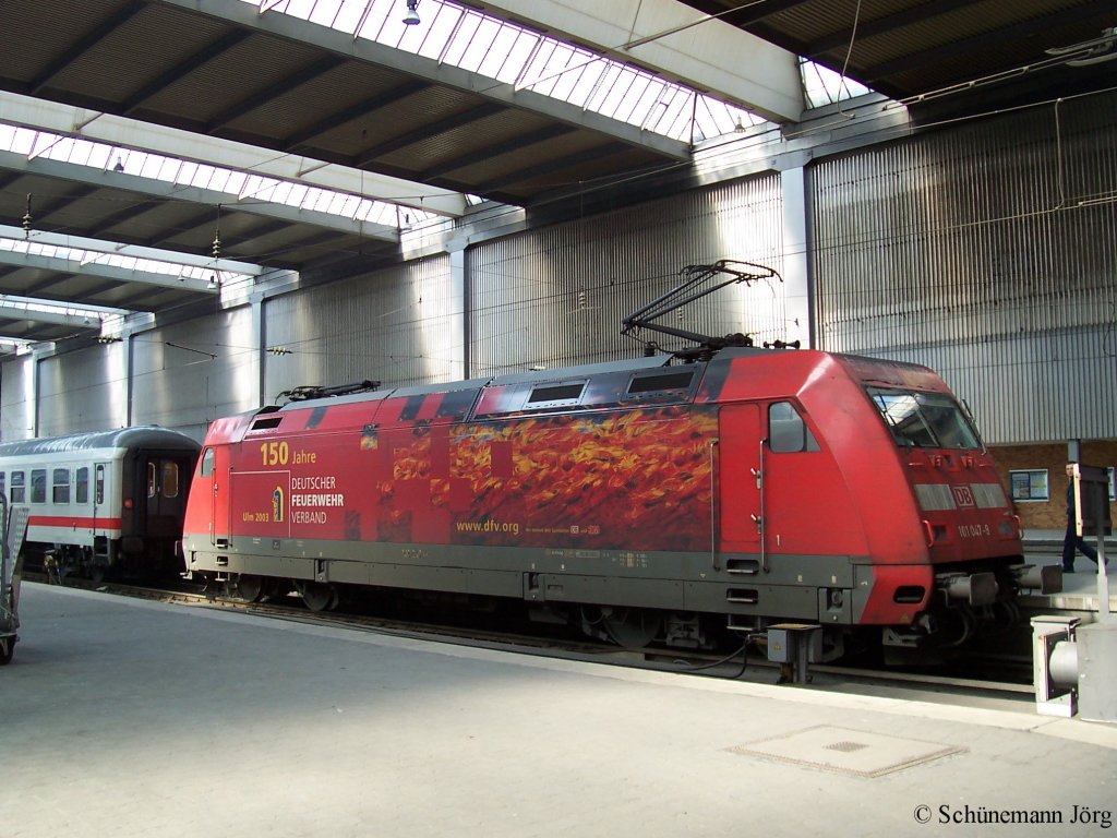 101 047 150 Jahre Deutscher Feuerwehr Verband DFB Ulm 2005 31.03.2005 im M�nchner Hbf