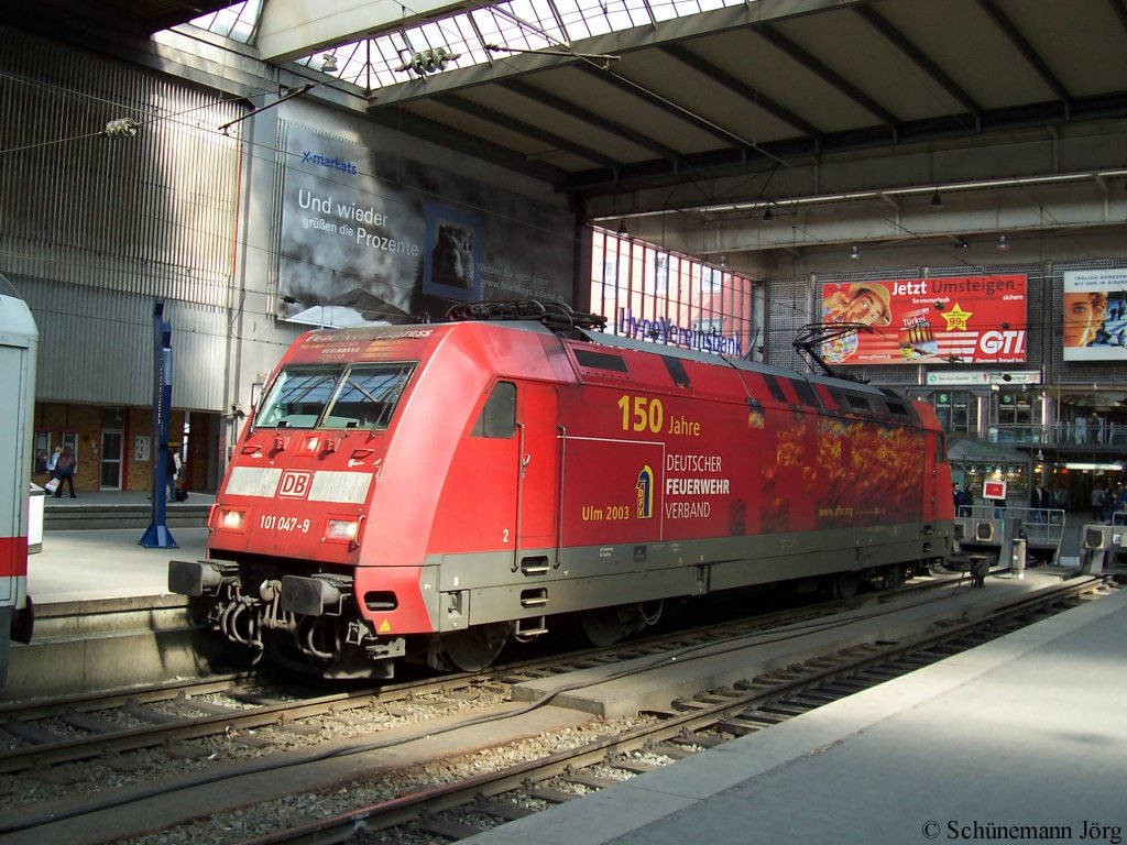 101 047 150 Jahre Deutscher Feuerwehr Verband DFB Ulm 2005 31.03.2005 im M�nchner Hbf
