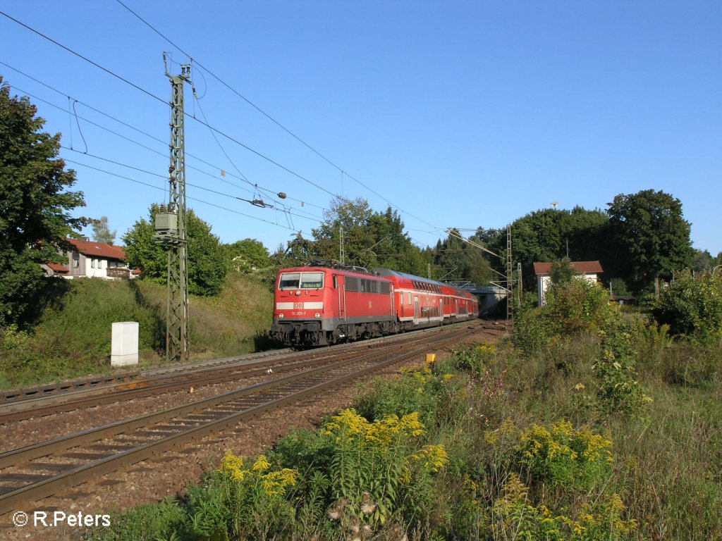 111 207-7 erreicht undorf mit ein RE Nrnberg. 09.09.08