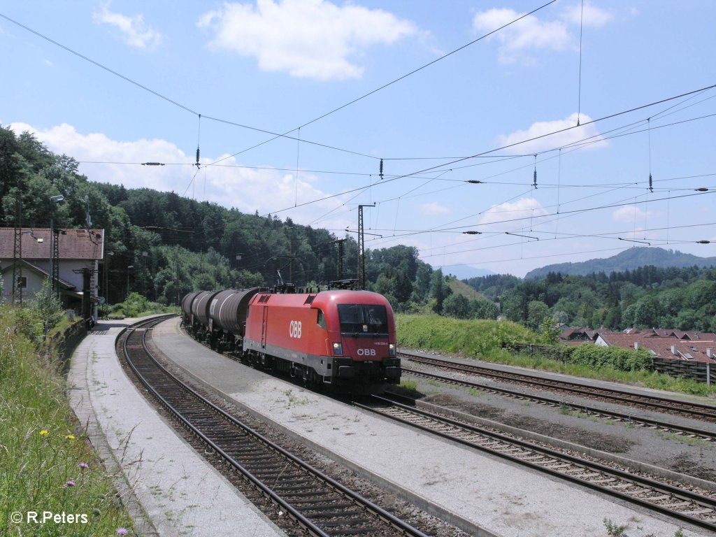 1116 026-4 durchfhrt Hallwang Elixhausen mit ein Kesselzug.13.06.09