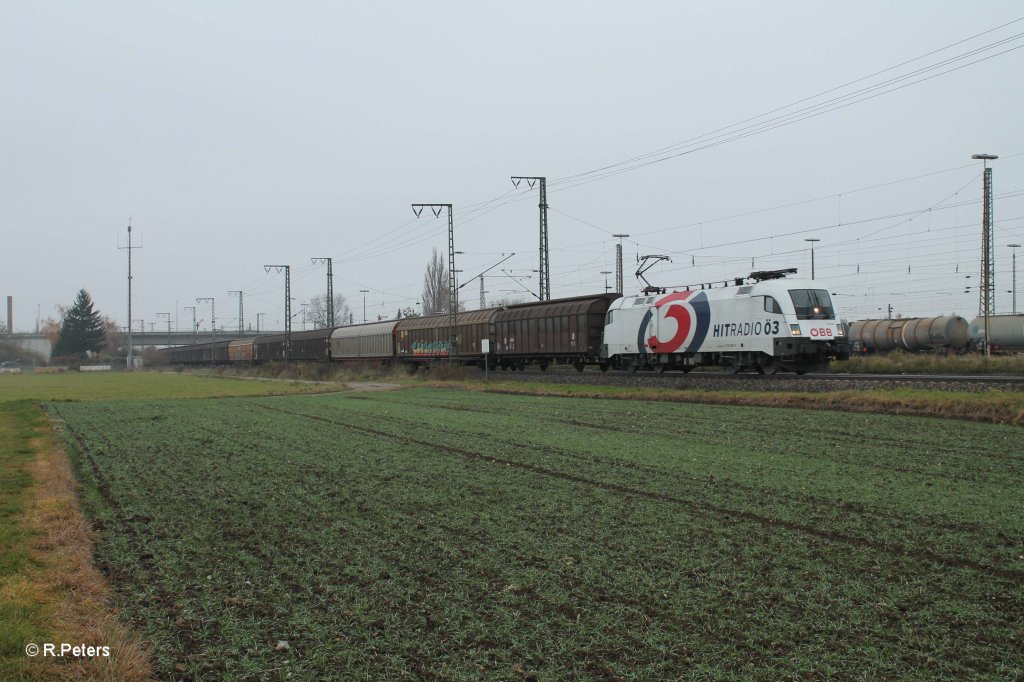 1116 264-1 mit gemischten Gterzug bei Regensburg Ost. 17.11.12