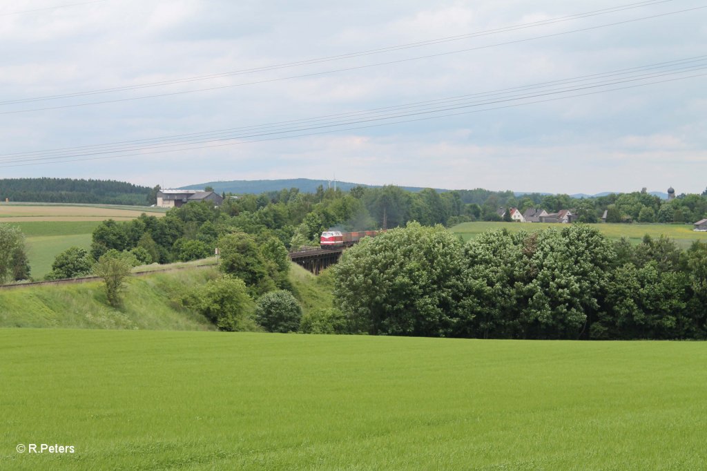 118 770 mit einem Kokszug aus CZ bei Seuen. 15.06.13