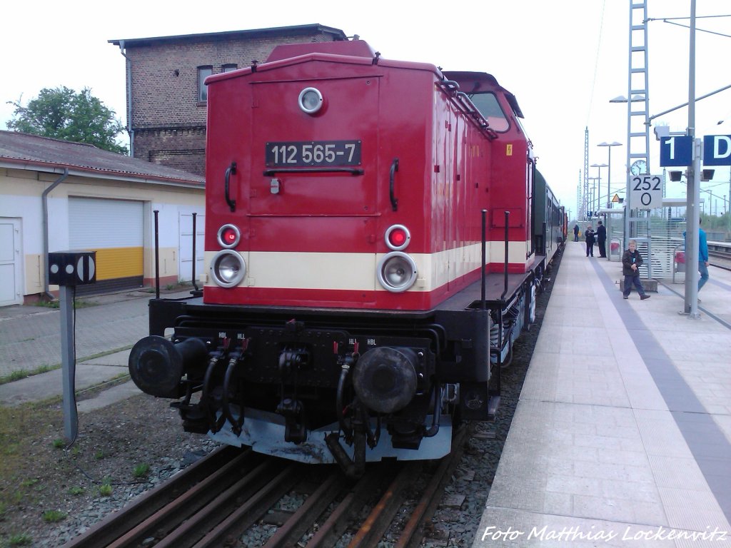 121 565-7 (DB 202 565-8) im Bahnhof Bergen auf R�gen am 11.5.13