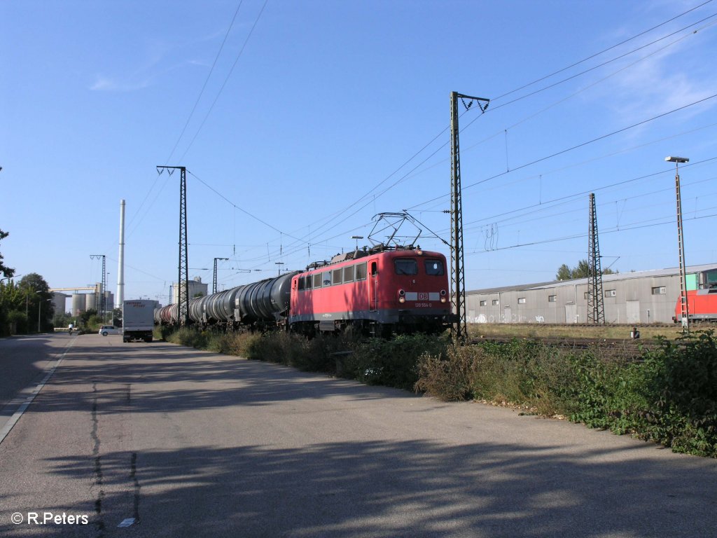 139 554-0 verlsst Regensburg mit ein Kesselzug. 09.09.09