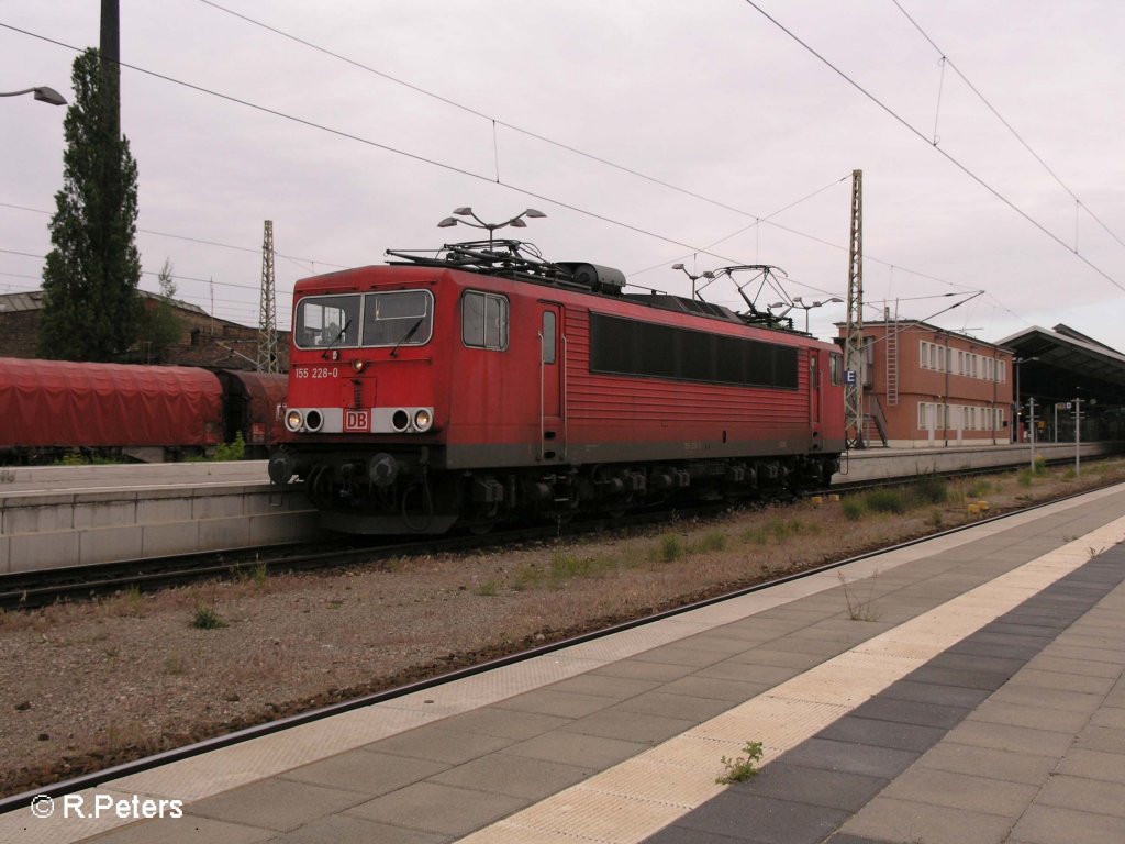 155 228-0 durchfhrt solo Frankfurt/Oder. 22.05.08