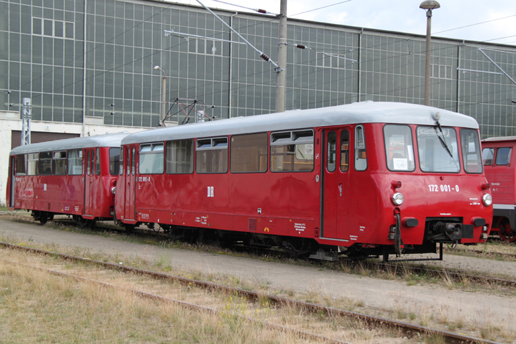 172 001-0+172 601-7 von der Neustrelitzer Hafenbahn im Bahnwerk Neustrelitz(Netinera Werke GmbH)Aufgenommen am 17.06.2011