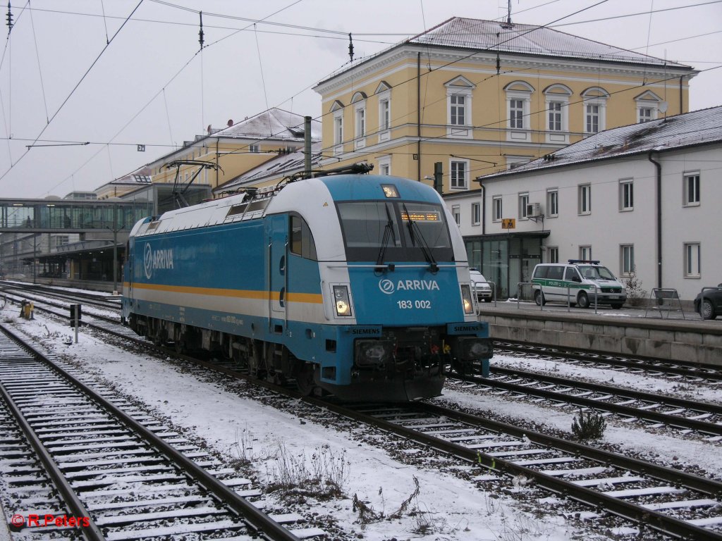 183 002 abegstellt in Regensburg HBF 09.01.10