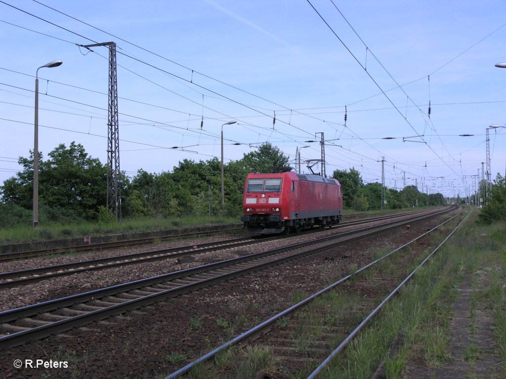 185 062-7 kommt solo durch Saamund zurck gefahren. 17.05.09