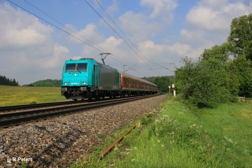 185 619-4 mit S3 39323 Nrnberg - Neumarkt(Oberpfalz) bei Plling. 13.05.11