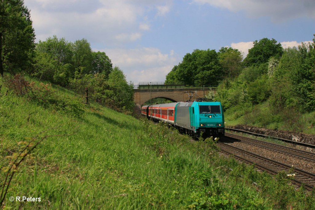 185 619-4 mit S3 39331 Neumarkt(Oberpfalz) bei Postbauer-Heng. 13.05.11