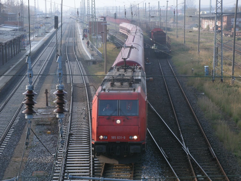 185 631 bringt,am 06.November 2011,den Leerpark von Bergen/Rgen nach Binz um von dort zurck nach Kln zufahren.