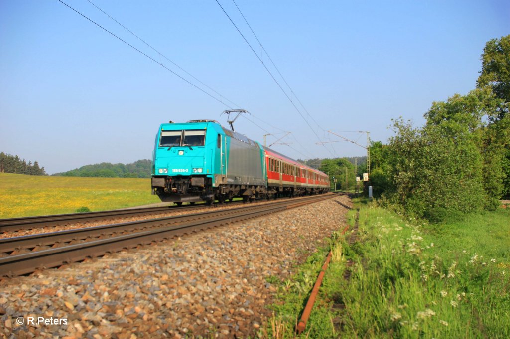 185 634-3 mit S3 39320 Nrnberg - Neumarkt(Oberpfalz) beo Plling. 13.05.11