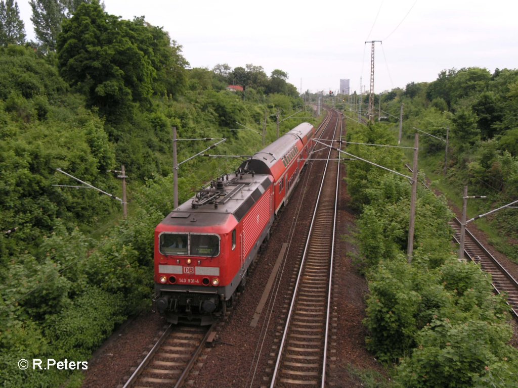 20min spter ist sie wieder auf dem Rckweg nach Cottbus. 22.05.08