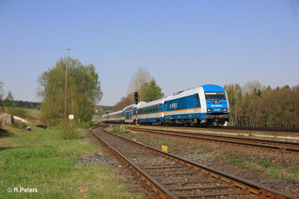 223 065 mit ALX84111 nach Mnchen in Pechbrunn. 25.04.11 Versuch 2