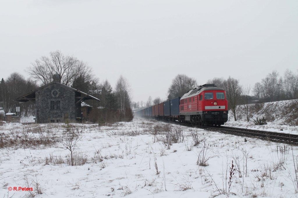 232 527-2 mit dem 49351 in Seuen. 22.02.13