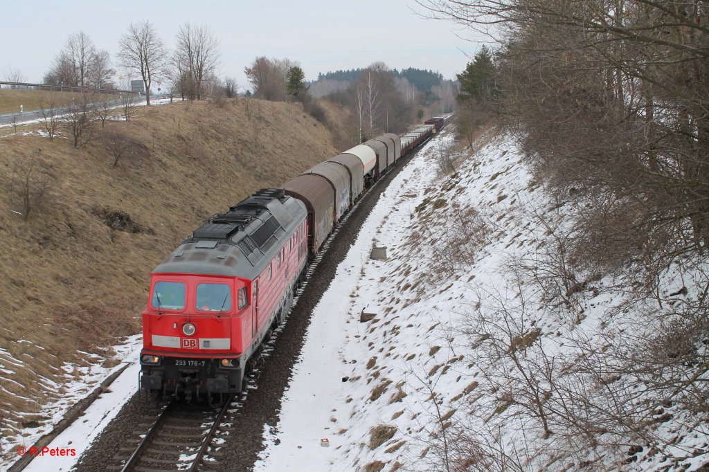 233 176-7 mit dem 45362 Cheb - Nrnberg bei Seuen. 17.03.13