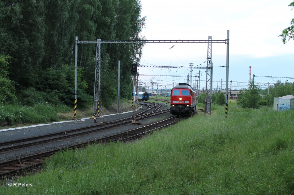 233 521-4 verlsst Cheb nach Deutschland. 14.06.13