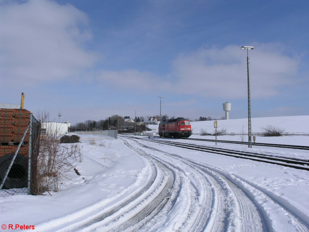 233 689-9 bei der einfahrt in Buchloe. 25.02.09