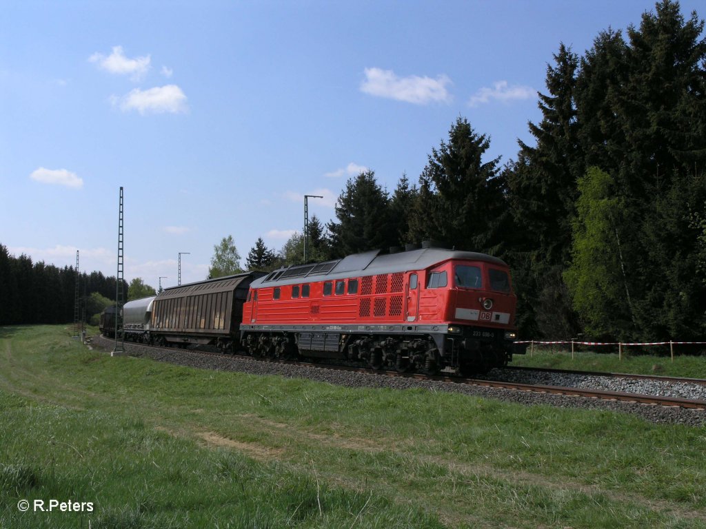 233 698-0 mit gemischten Gterzug bei Fhring. 05.05.11