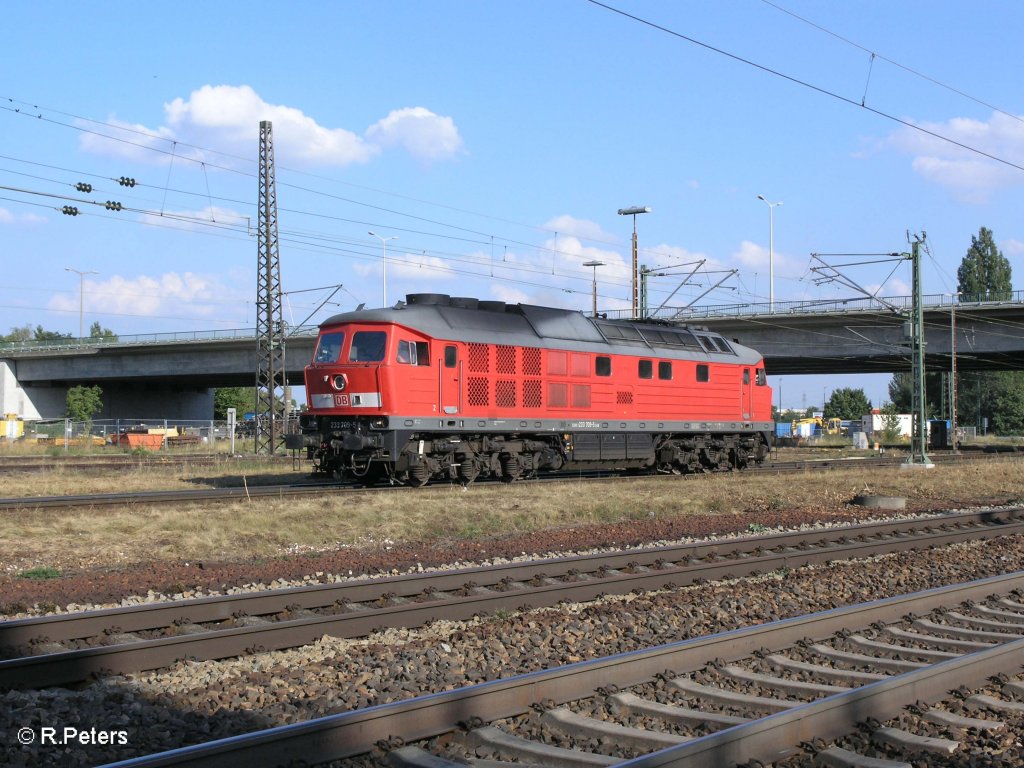 233 709-5 verlsst Regensburg Ost in Richtung HBF. 27.08.09