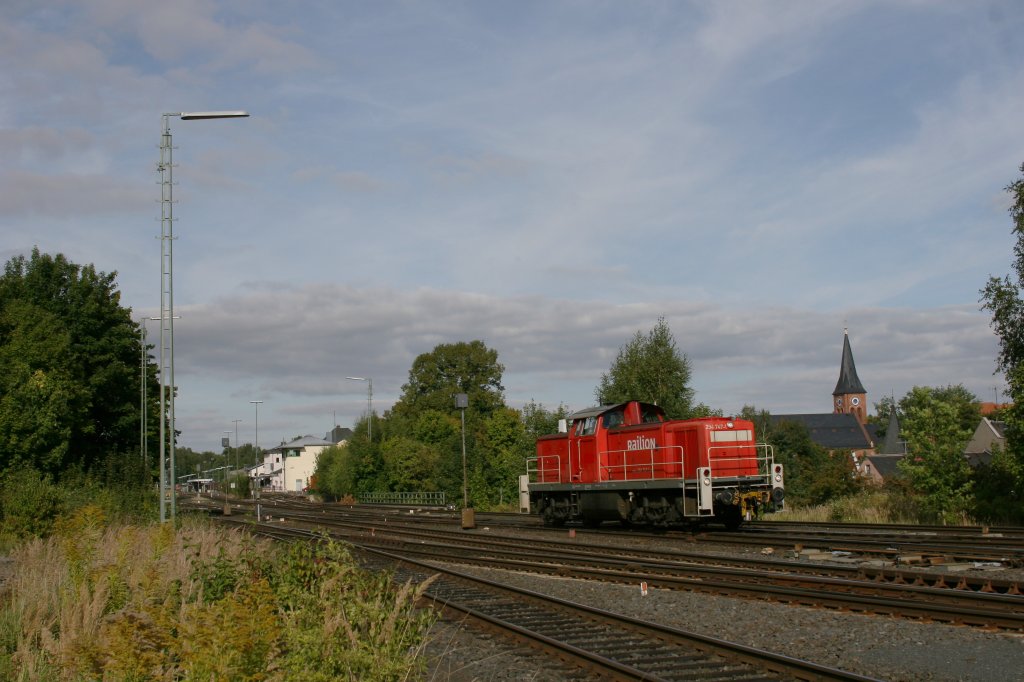 294 747-1 verlsst Marktredwitz um die Holzbergabe aus Wiesau zu holen. 06.09.12