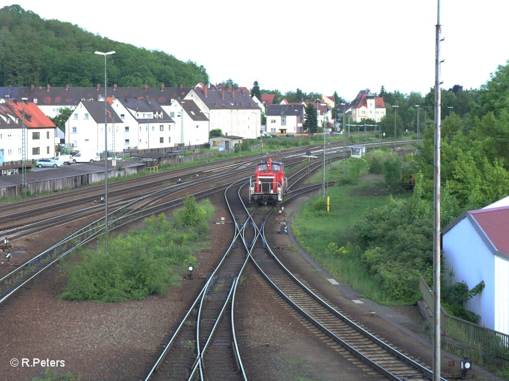 363 161 beim rangieren in Schwandorf. 26.05.10