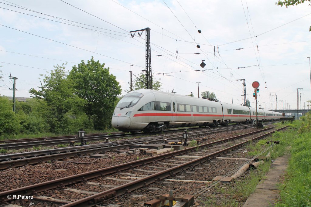 411 063-1  Ostseebad Binz  als ICE 28 Wien - Frankfurt/Main in Regensburg Ost. 09.05.13