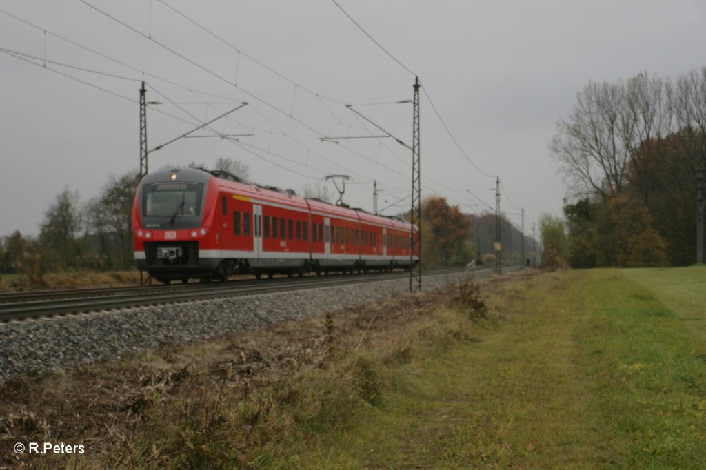 442 021 kurz vor Nersingen auf den Weg nach Gnzburg 02.11.10