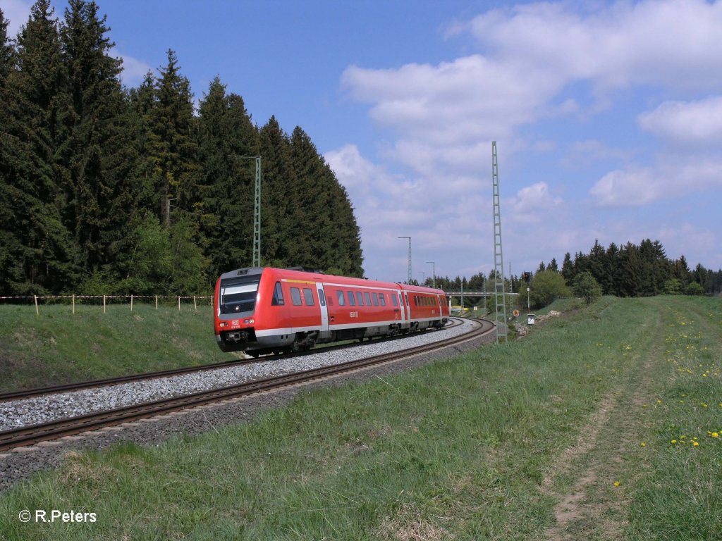 612 058 als RE Nrnberg bei Fhring. 05.05.11