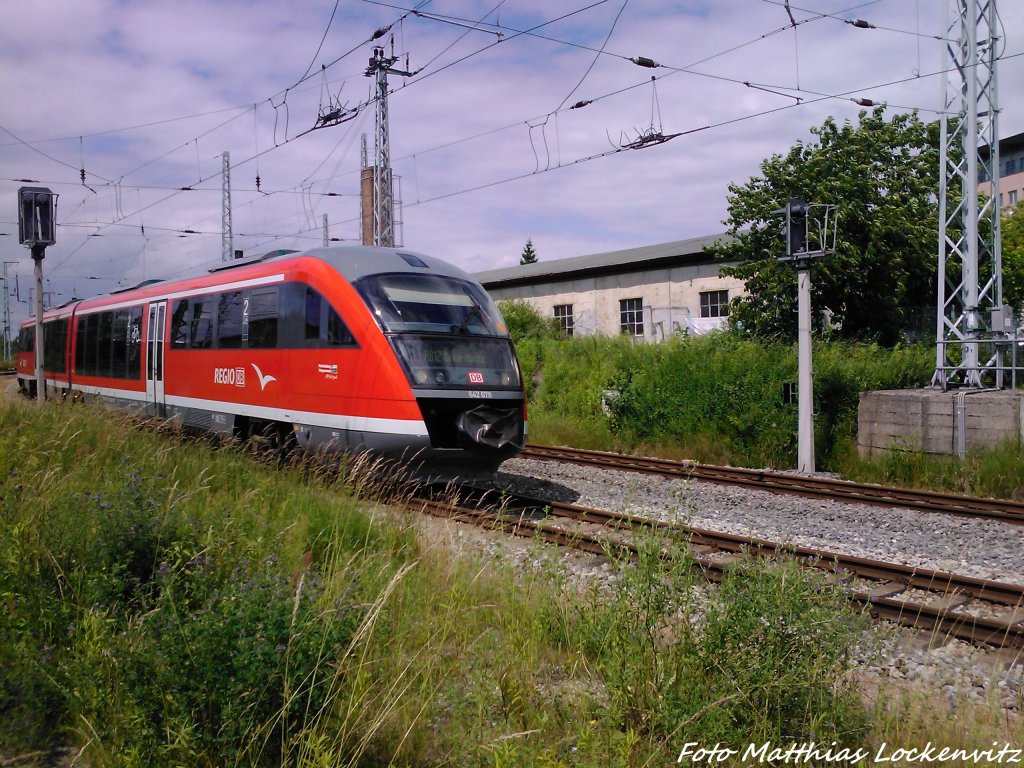 642 078/578 als RB12 mit Ziel Graal-M�ritz bei der Ausfahrt aus Rostock Hbf am 22.6.13