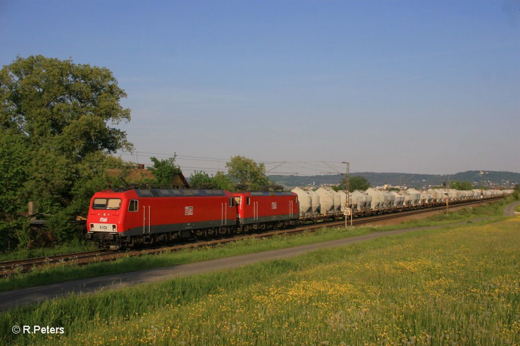 804 udn 605 mit leern Zementzug bei Plling. 13.05.11